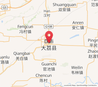 Map of Dali, Shaanxi