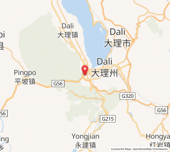 Map of Dali, Yunnan
