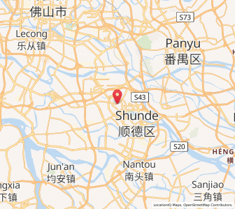 Map of Daliang, Guangdong