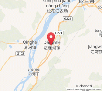 Map of Dalianhe, Heilongjiang