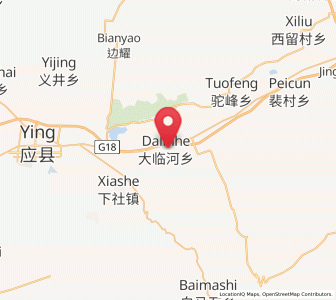 Map of Dalinhe, Shanxi