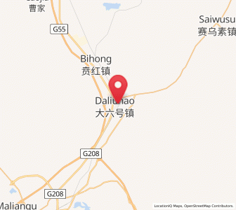 Map of Daliuhao, Inner Mongolia