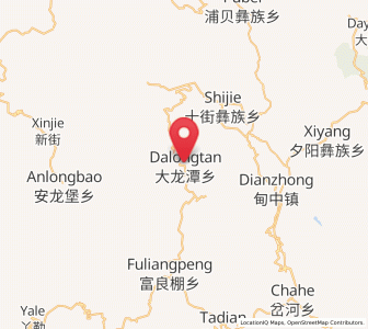 Map of Dalongtan, Yunnan