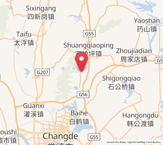 Map of Dalongzhan, Hunan
