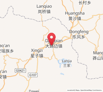 Map of Dalubian, Guangdong