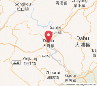 Map of Dama, Guangdong
