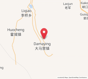 Map of Damaying, Gansu