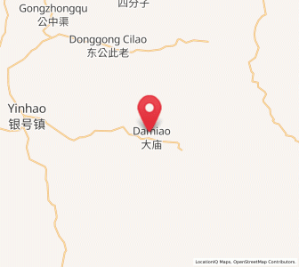 Map of Damiao, Inner Mongolia