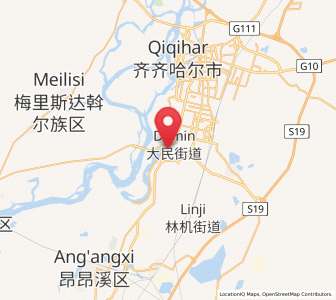 Map of Damin, Heilongjiang