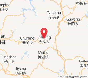Map of Daming, Fujian