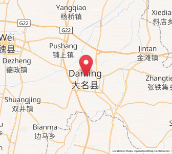 Map of Daming, Hebei