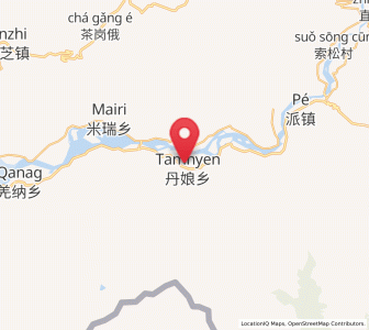 Map of Damnyain, Tibet