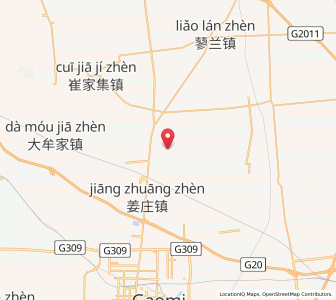 Map of Damoujia, Shandong