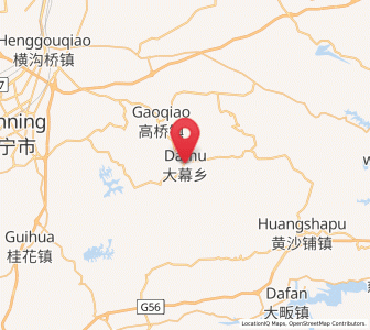 Map of Damu, Hubei