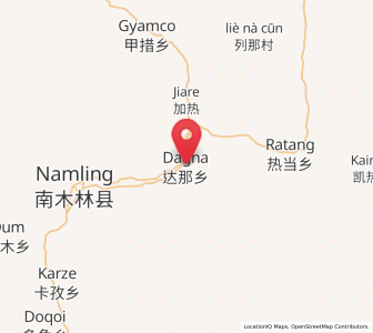 Map of Dana, Tibet