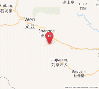 Map of Danbao, Gansu
