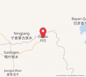 Map of Dandai, Jilin