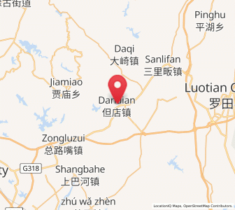 Map of Dandian, Hubei