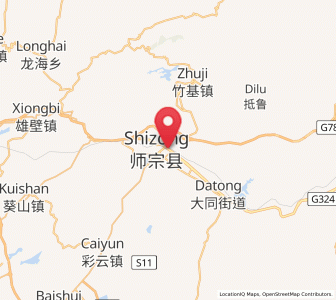 Map of Danfeng, Yunnan