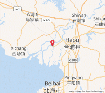 Map of Dangjiang, Guangxi