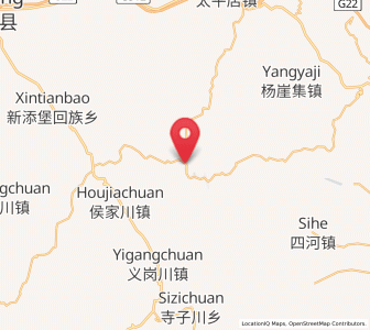 Map of Dangjiaxian, Gansu