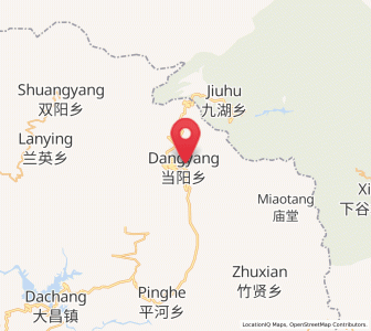 Map of Dangyang, Chongqing