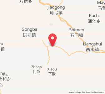 Map of Danian, Gansu