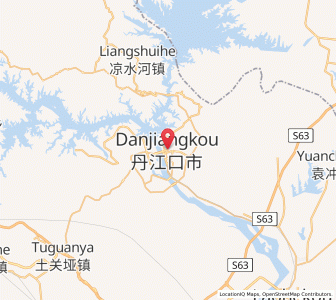 Map of Danjiangkou, Hubei