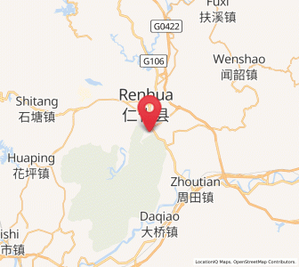 Map of Danxia, Guangdong