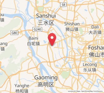Map of Danzao, Guangdong