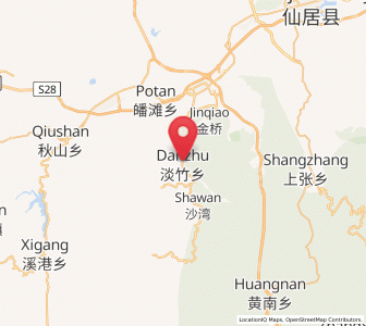 Map of Danzhu, Zhejiang