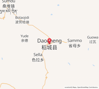 Map of Daocheng, Jiangsu