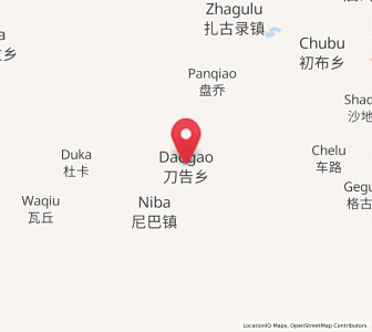 Map of Daogao, Gansu