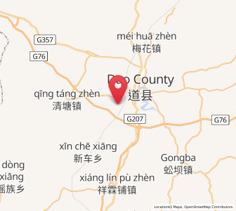 Map of Daojiang, Hunan