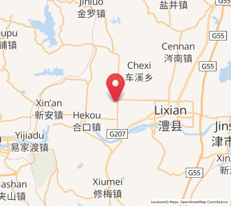 Map of Daping, Hunan