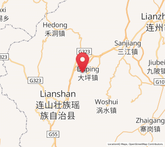 Map of Daping, Guangdong