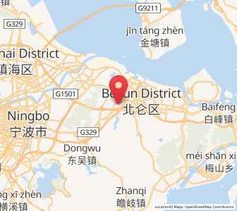 Map of Daqi, Zhejiang