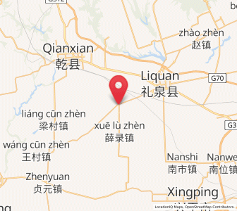 Map of Daqiang, Shaanxi