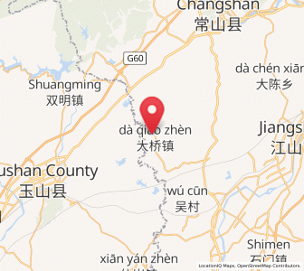Map of Daqiao, Zhejiang
