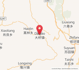 Map of Daqiao, Gansu