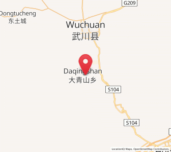 Map of Daqingshan, Inner Mongolia