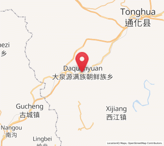 Map of Daquanyuan, Jilin