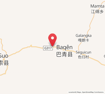 Map of Dartang, Tibet