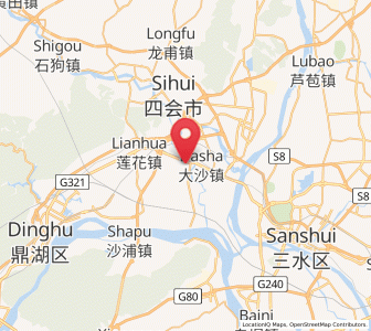 Map of Dasha, Guangdong