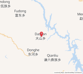 Map of Dashan, Yunnan
