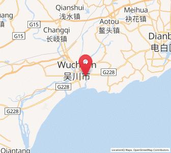 Map of Dashanjiang, Guangdong