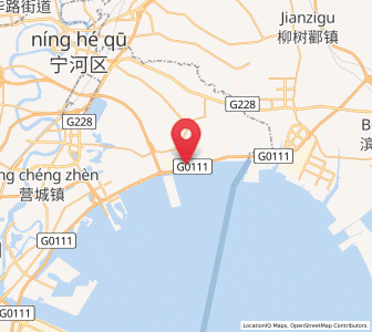 Map of Dashentang, Tianjin