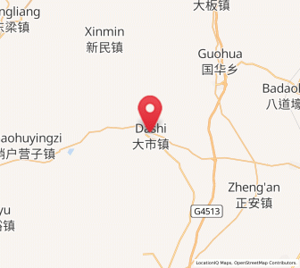 Map of Dashi, Liaoning