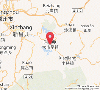 Map of Dashiju, Zhejiang