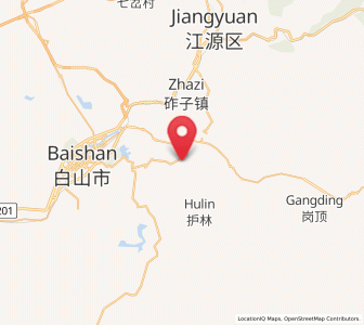 Map of Dashiren, Jilin